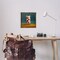 Stupell Industries Weight Lifting Mouse Framed Floater Canvas Wall Art Design by Lucia Heffernan